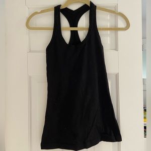 Lululemon Black Racerback Tank Top Size S.